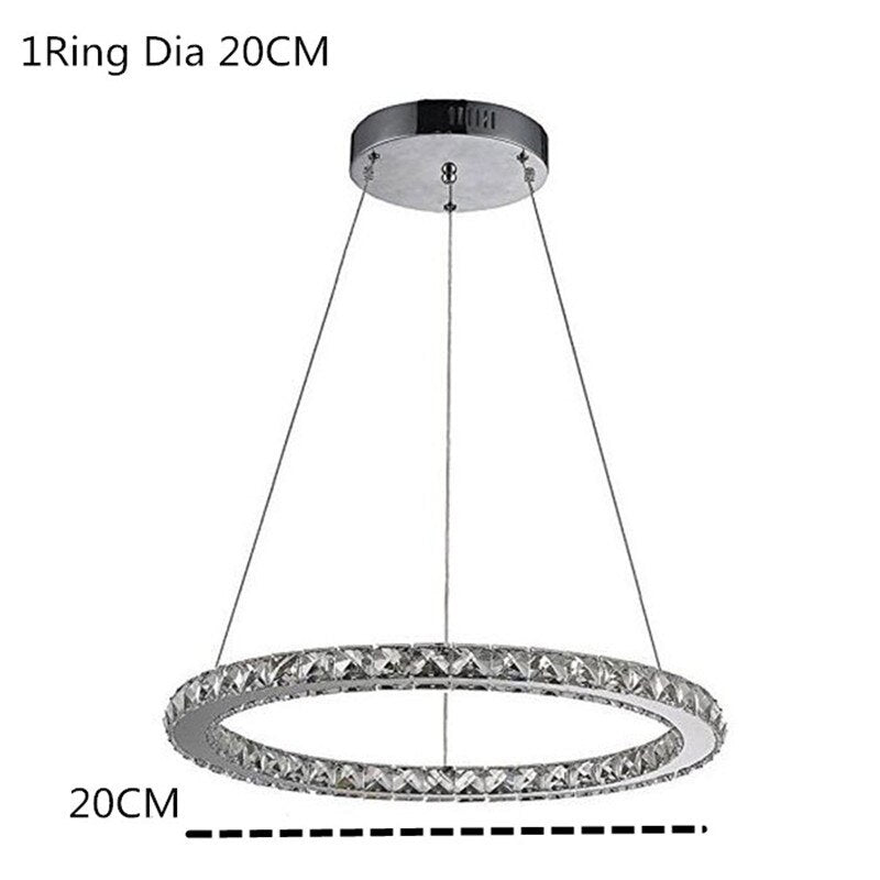 Luxury Large 5 Rings Led Round Crystal Chandelier light Spiral Pendant Lamp Modern Chandelier Light Fixtures Stair Hotel Lamp