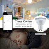 Tuya WiFi Smart LED GU10 Light Bulbs RGBW C+W 5W Dimmable Lamp Bulbs Smart Home Via Alexa Google Home Yandex Alice Smart Life