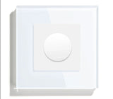 Mechanical Dimmer Switch Led Dimmable Wall Light Switches EU Standard Lamp Switch Brightness Adjustable Glass Frame 10A