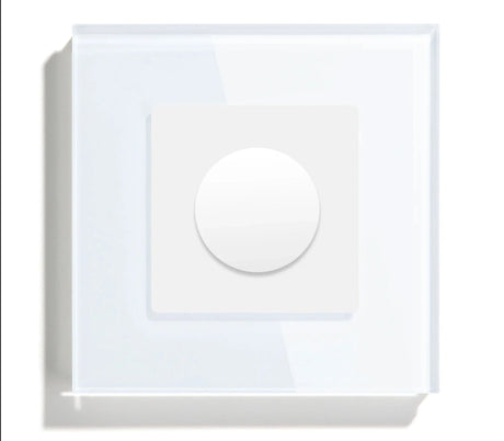 Mechanical Dimmer Switch Led Dimmable Wall Light Switches EU Standard Lamp Switch Brightness Adjustable Glass Frame 10A