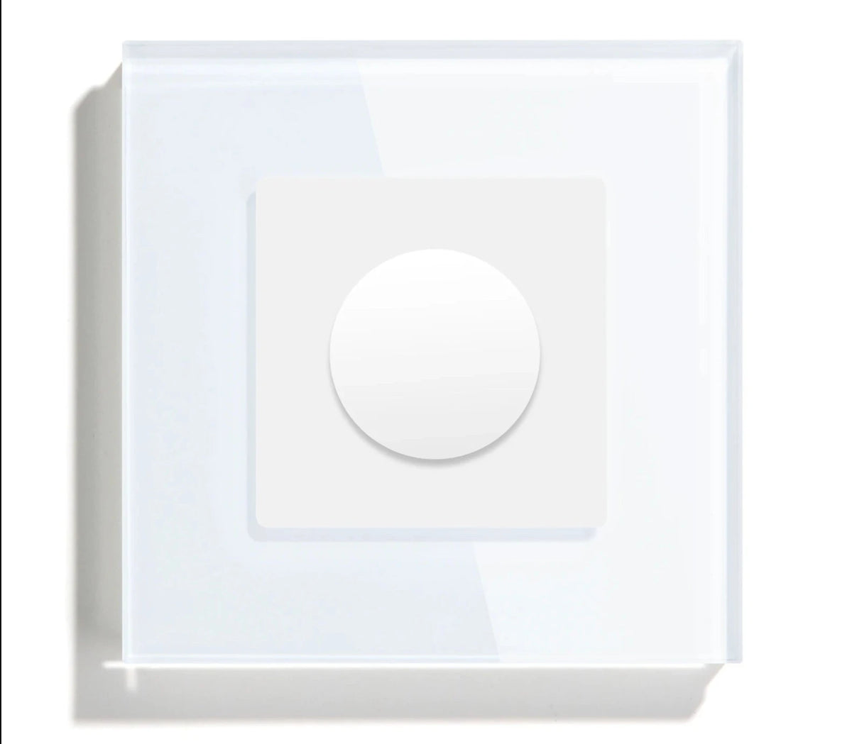 Mechanical Dimmer Switch Led Dimmable Wall Light Switches EU Standard Lamp Switch Brightness Adjustable Glass Frame 10A