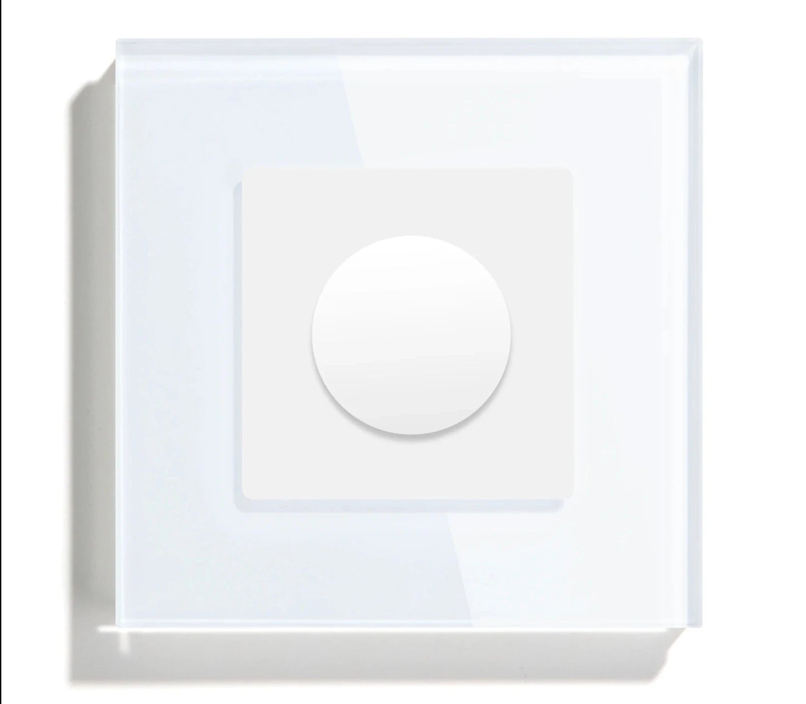 Mechanical Dimmer Switch Led Dimmable Wall Light Switches EU Standard Lamp Switch Brightness Adjustable Glass Frame 10A