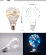 LED Edison String Light Bulb E27 A60 A80 G80 G95 Colorful RGB Lighting Copper Wire Bulb Home Decors Holiday Wedding Night Light