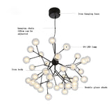 New Modern LED firefly sputnik Chandelier light stylish tree branch chandelier lamp decorative ceiling chandelies hanging