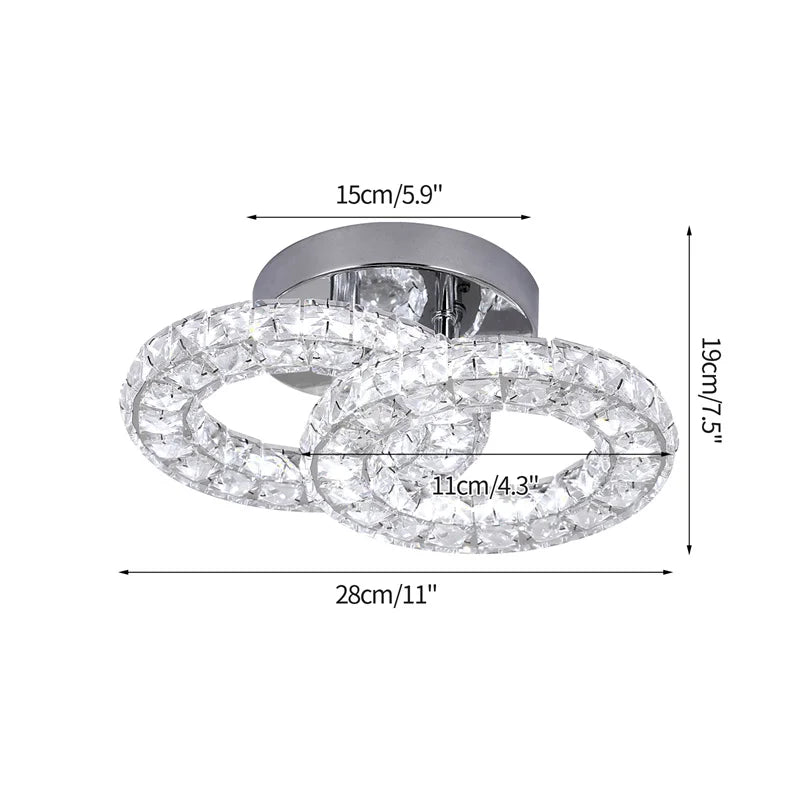 K9 Crystal Led Ceiling Light Living Room Decoration Modern Chandelier Indoor Lighting Fixtures Bedroom Home Decor Ceiling Lamps
