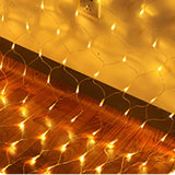 LED Net Grid String Light (1.5x1.5m / 3x2m / 6x4m) - Waterproof Mesh Fairy Lights for Garden & Christmas Decor