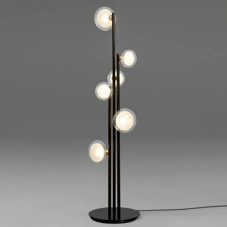  FLOOR LAMP Vintage glass ball floor lamp Vertical For Bedroom Room Decoration G9 Designer Black Nordic minimalist lamp