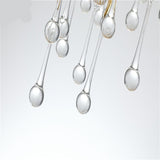 Postmodern Art Gold Crystal Led Chandeliers Luxury Dining Room Lamps Villa Living Room Bedroom Hotel Indoor Lighting Suspension