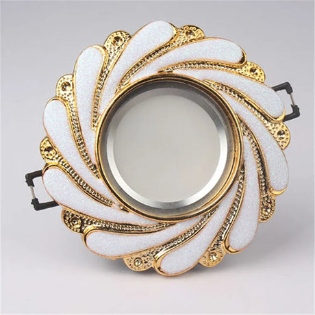 Nordic Modern Spiral Pattern Gold Edge Ceiling Lamp 3W 5W 220V Led Recessed Lights Luxury Home Decoration Kitchen Bedroom Luster