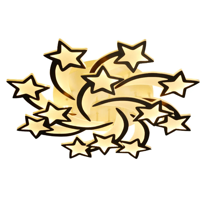 Modern LED Chandelier White/Black Dimmable Indoor Lighting For Bedroom Hall Living Children&#39;s Room Acrylic Fixture Lamps