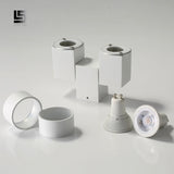 Indoor led downlight led gu10 180 adjustable double surface mount spotlight white/ black ceiling light
