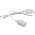 EU US Plug 1.8m Power Cord Cables E27 Lamp Base Holder With Switch Wire For Pendant Led Bulbs Fixture Hang lamp Suspension Socket