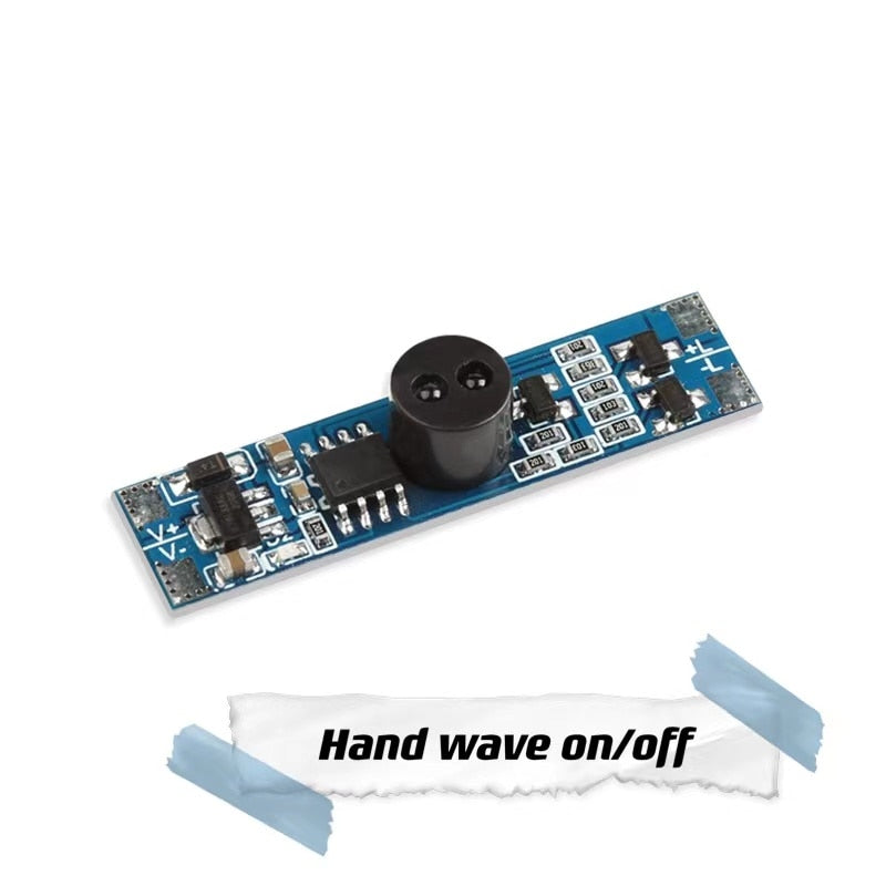 Dimmable touchless hand sweep wave wardrobe cabinet PIR induction sensor switch