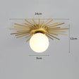 Modern Gold Ceiling Lamp Entrance Corridor Hallway Lamps Surface Mount Glass Ceiling Light G9 Bulb LED Indoor Lighting Fixtures