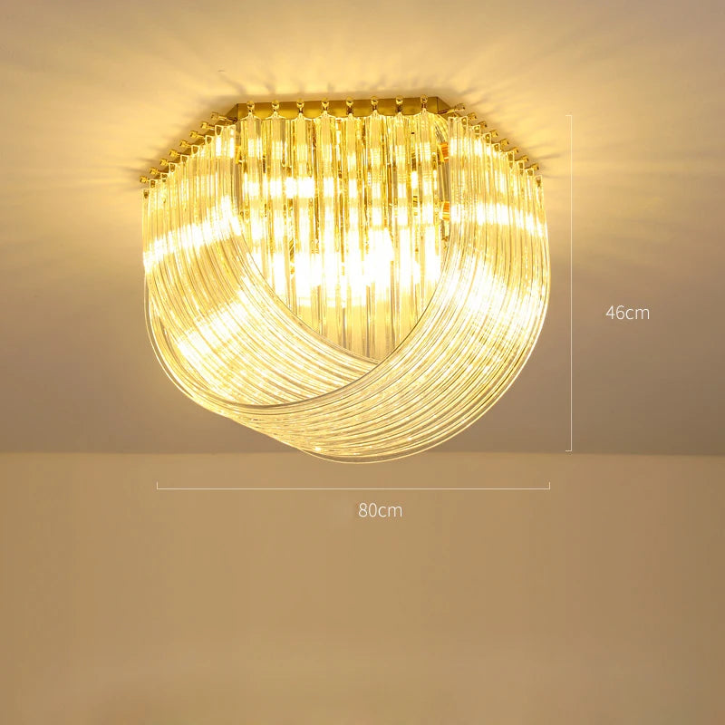 LED Postmodern Gold Silver Chrome Designer Hanging Lamps Chandelier Lighting Luster Suspension Luminaire Lamp For Foyer