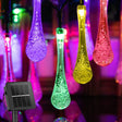 Solar Lamp LED Outdoor Water drops String Lights 6/5/2m 30/20/10 LEDs Fairy Holiday Christmas Party Garland Garden Waterproof