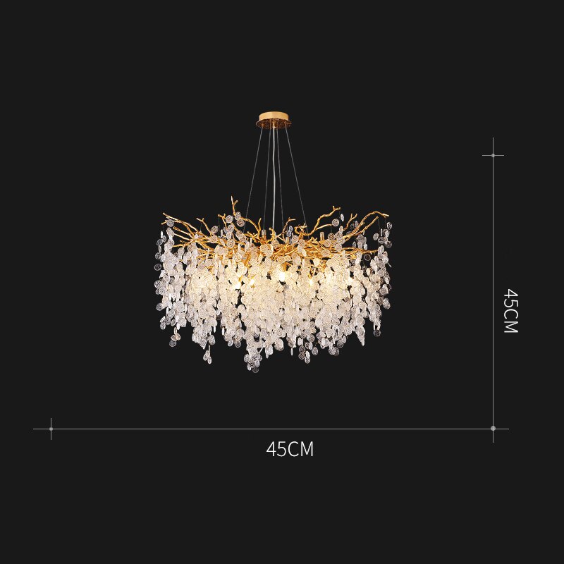 Modern Crystal Luxury LED Chandelier Lighting Home Decoration LOFT Villa Lustre Living Room Hotel Hall Art Indoor Decor Lighting