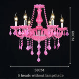 Luxury Green Crystal Chandelier - Vintage E14 Candle Pendant Light