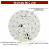 LED Downlight Chip 3W 5W 7W 9W 12W 15W 18W Round Light Chip AC 220V-240V 2835SMD Lamp Beads Cold/Warm white Lighting Spotlight