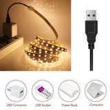5V USB LED Strip Light SMD 5050 Flexible LED Tape Ribbon TV Backlight Lights Strip Home Decoration 30cm 50cm 1m 2m 3m 4m 5m