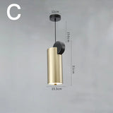 Home Decor Led Pendant Light Suspension Kitchen Fixture Bedside Hanging Lamp Nordic Loft Living Room Dining Room Indoor Lighting