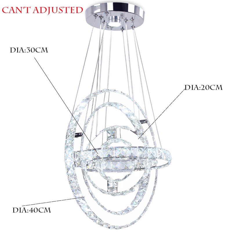 Luxury Large 5 Rings Led Round Crystal Chandelier light Spiral Pendant Lamp Modern Chandelier Light Fixtures Stair Hotel Lamp