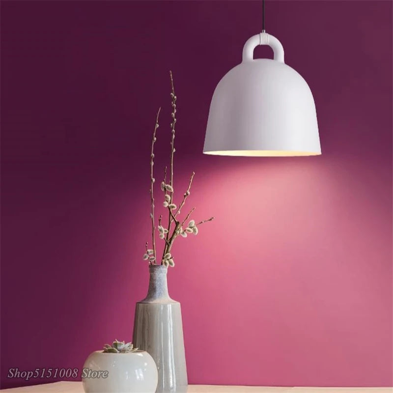 Denmark Bell Shape Pendant Light Modern dining room Hanging lamp Resin Fixtures Living Room Loft Industrial Home Decor&#39;s Luminaire