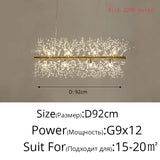 Nordic modern led chandelier Living bedroom dining room firefly chandelier Simple home indoor lighting decoration ceiling lamps