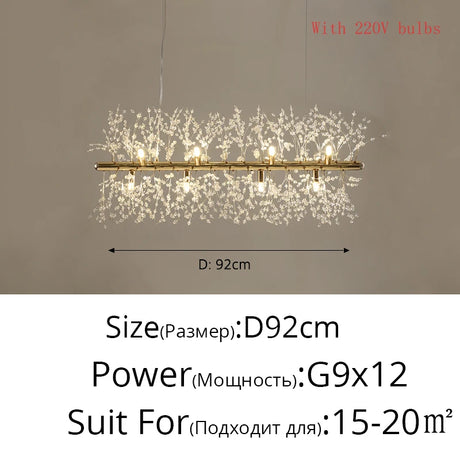 Nordic modern led chandelier Living bedroom dining room firefly chandelier Simple home indoor lighting decoration ceiling lamps