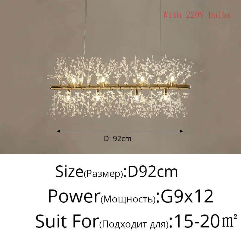 Nordic modern led chandelier Living bedroom dining room firefly chandelier Simple home indoor lighting decoration ceiling lamps