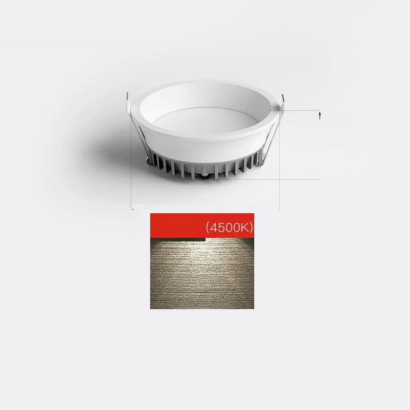 Led Downlight 220V Ceiling Light 5W 7W 9W 12W Recessed Spot Lamp Round Panel Lights AC85-265V For Home Indoor Lighting