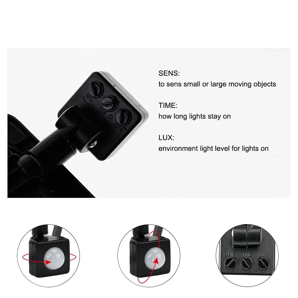 LED PIR motion sensor LED Flood Light Outdoor Led Spotlight LED Projector 220V 100W 50W 30W 20W 10W Outdoor lamp motion detector