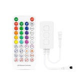 Smart RGB Controller Bluetooth music App IR38 Key Remote control For SP611E WS2811/2812B Addressable Led RGB Tape Strip DC5V-24V