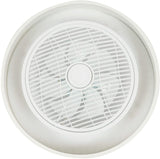 Ceiling Fan with Light Led Grid Lamp with Remote Control for Living Room Dining Room Kitchen