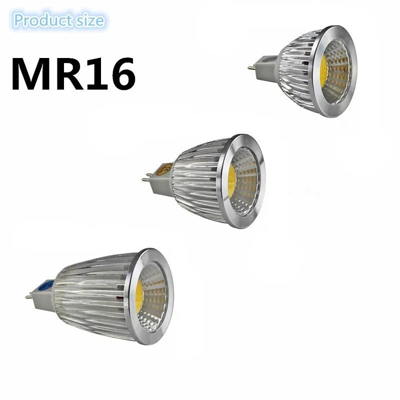 Super Bright MR16 DC AC 12V 9W 12W 15W GU5.3 LED Bulb 110V 220V Led Spotlights Warm/Natural/Cool White GU 10 LED lamp