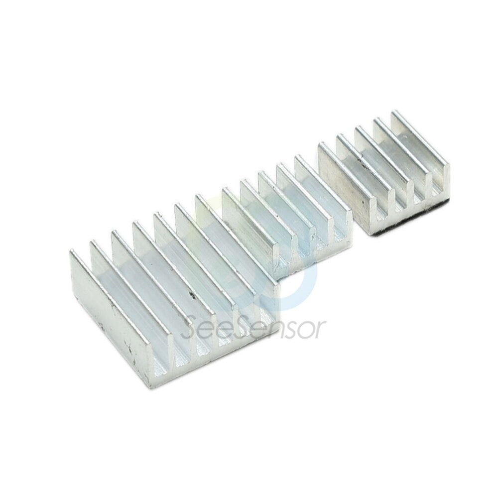 Adhesive Raspberry Pi Heatsink Cooler Pure 3pcs/set Aluminum Heat Sink Set Kit Radiator For Cooling Raspberry Pi 2 B