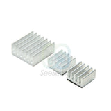Adhesive Raspberry Pi Heatsink Cooler Pure 3pcs/set Aluminum Heat Sink Set Kit Radiator For Cooling Raspberry Pi 2 B