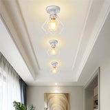 Vintage Pendant Lamp Iron Frame Ceiling Lighting Paint Restaurant Teahouse Chandelier Indoor Wrought Metal Modern Pendant Lights