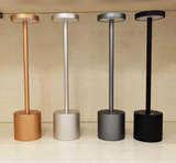 Golden Mini Aluminium Alloy Touch Dimmable Cordless Table Lamp With 5200ma Rechargeable Battery For Restaurant Hotel Ktv Bar