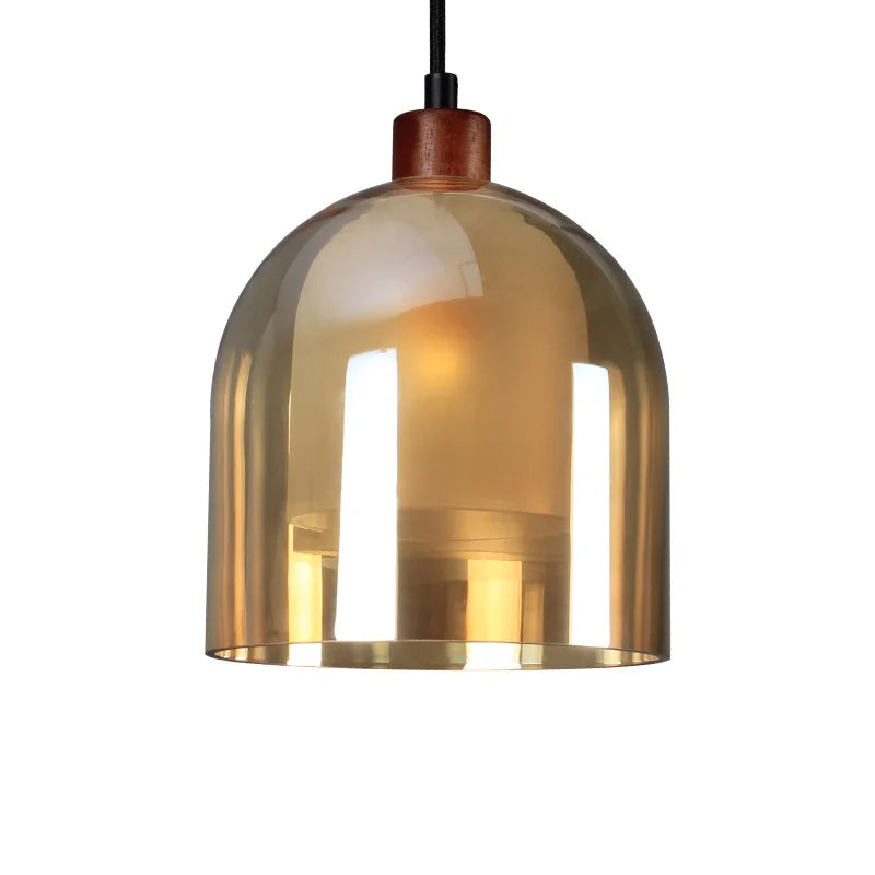 Nordic Modern loft hanging Glass Pendant Lamp Fixtures E14 LED Pendant lights for Kitchen Restaurant Bar living room bedroom
