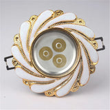 Nordic Modern Spiral Pattern Gold Edge Ceiling Lamp 3W 5W 220V Led Recessed Lights Luxury Home Decoration Kitchen Bedroom Luster
