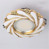 Nordic Modern Spiral Pattern Gold Edge Ceiling Lamp 3W 5W 220V Led Recessed Lights Luxury Home Decoration Kitchen Bedroom Luster
