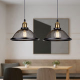 Vintage Retro Black Iron Net-Cage Kitchen Pendant Light E27 LED Hang lamp Fixture For Bedroom Living Room Restaurant