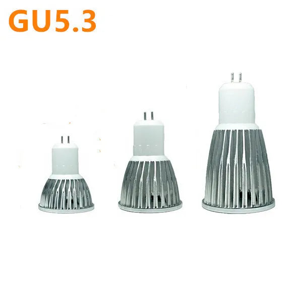 1pcs Super Bright MR16 DC AC 12V 9W 12W 15W GU5.3 LED Bulb 110V 220V Led Spotlights Warm/Natural/Cool White GU 10 LED lamp