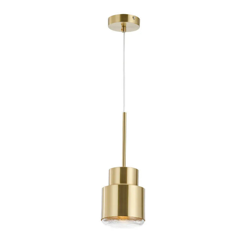 Luxury Metal Work Small Droplight Golden Example Room Restaurant Coffee Bar Single Bedside side Lamp