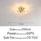 Nordic modern led chandelier Living bedroom dining room firefly chandelier Simple home indoor lighting decoration ceiling lamps