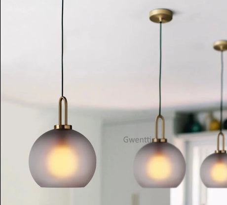 Modern Glass Ball Pendant Lights Led Nordic Luxury Hanging Lamp for Living Room Bedroom Kitchen Lighting Fixtures Home Art Decors