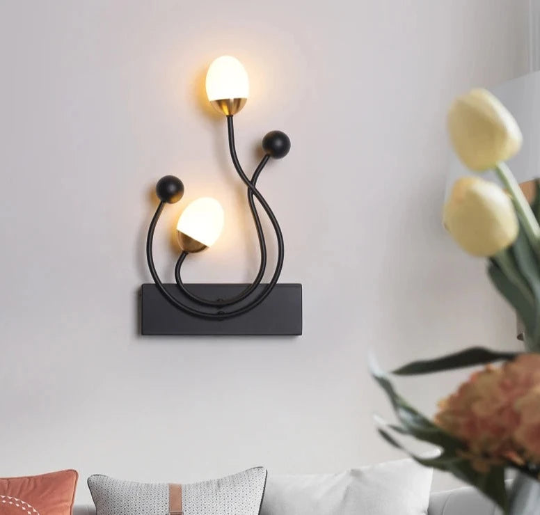 Iron Nordic New Modern LED Wall Lights For Study Living Room Bedroom Bedside Aisle Corridor Porch Lamp Indoor Lighting AC90-260V