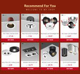 Surface Mounted COB LED Downlight - Adjustable 180° Rotating Ceiling Spot Lamp (7W-20W)