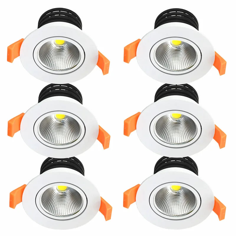 LED Downlights Recessed Ceiling Light 7W 5W 3W Spotlights 220V COB Lam ...